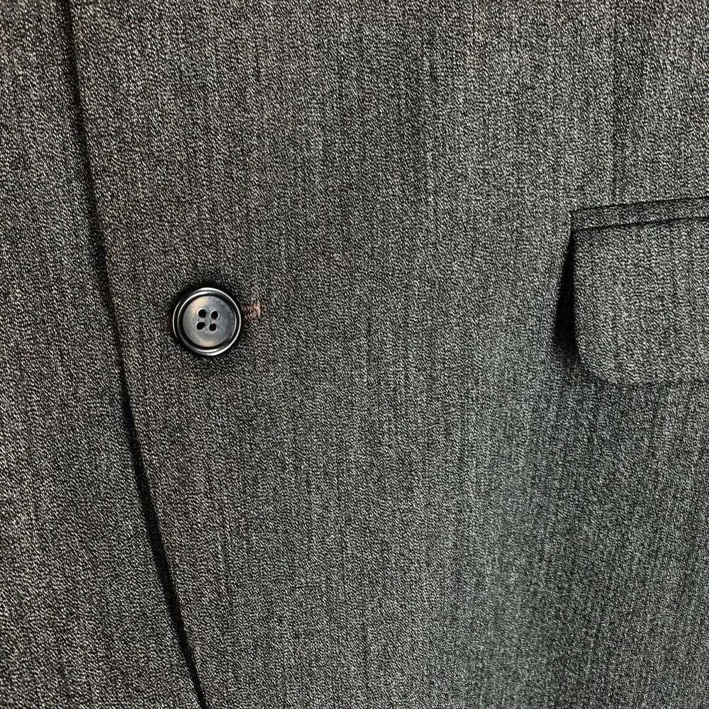 Yves Saint Laurent Blazer Jacket 42R Grey Wool Blazer Slim Fit Summer Weight